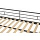 preview thumbnail 7 of 9, Industrial Modern Low-Profile Design Twin over Twin Bunk Bed, Convertible Bed with Ladder, Black