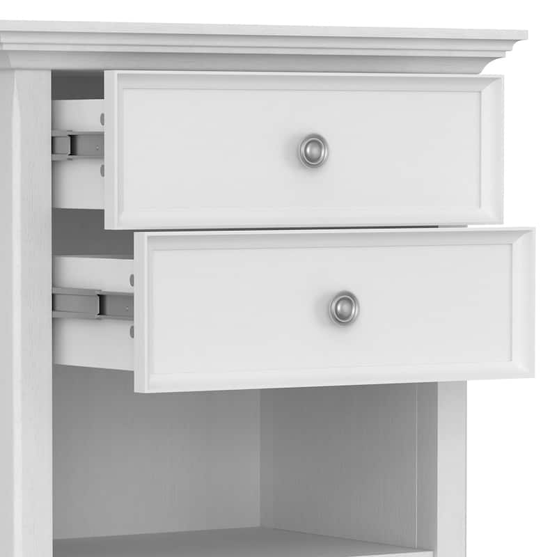 WYNDENHALL Halifax SOLID WOOD 24 inch Wide Bedside Nightstand Table
