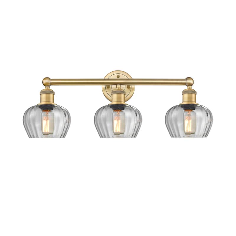 Innovations Lighting 616-3W-10-25 Fenton Vanity Fenton 3 Light 25" - Brushed Brass / Clear
