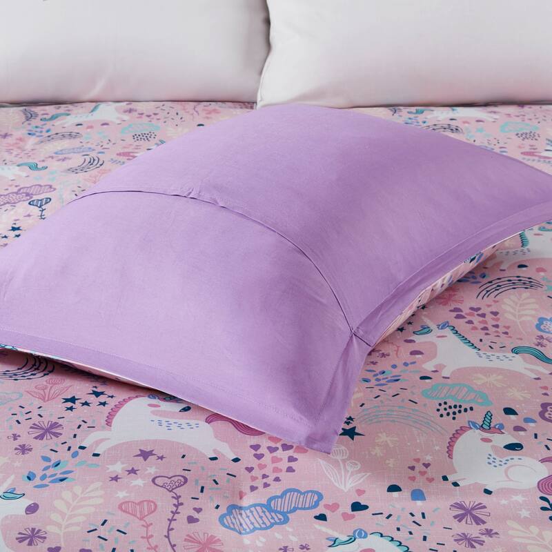 Intelligent Design Kids Ella Unicorn Cotton Duvet Cover Set
