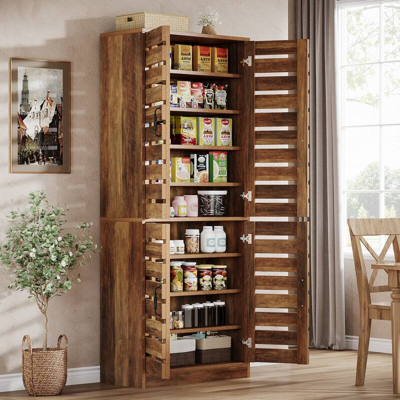 70.8" Tall Kitchen Pantry Cabinet, 9-Tier Kitchen Storage Cabinet