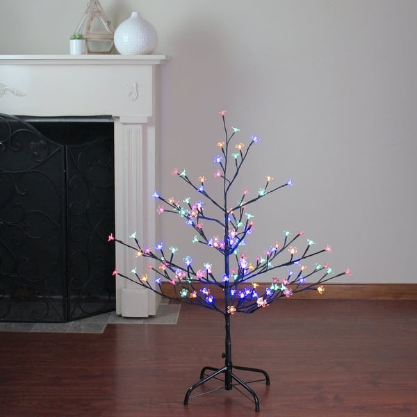 Shop 4 Led Lighted Cherry Blossom Flower Artificial Tree Multi