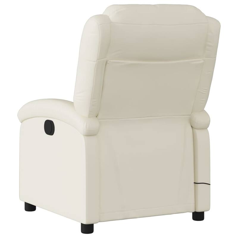 vidaXL Massage Recliner Chair Faux Leather, Metal, Plywood Standard