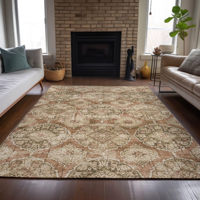 Machine Washable Indoor/Outdoor Farmhouse Jo Chantille Rug