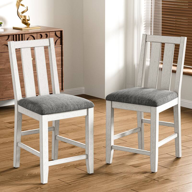 Drop Leaf Kitchen Table and Chairs Set Solid Wood Counter Height Kitchen Table and Chairs Set, Round Table Set for Dining Room