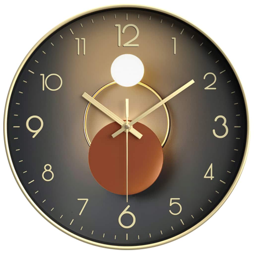 Exquisite Patterns Wall Clock, Silent Non Ticking Battery Operated Modern Clocks for Home 12 x 12 x 1.6 Inch