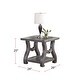preview thumbnail 4 of 3, End Table Coffee Table with Open Shelf In Sliverv