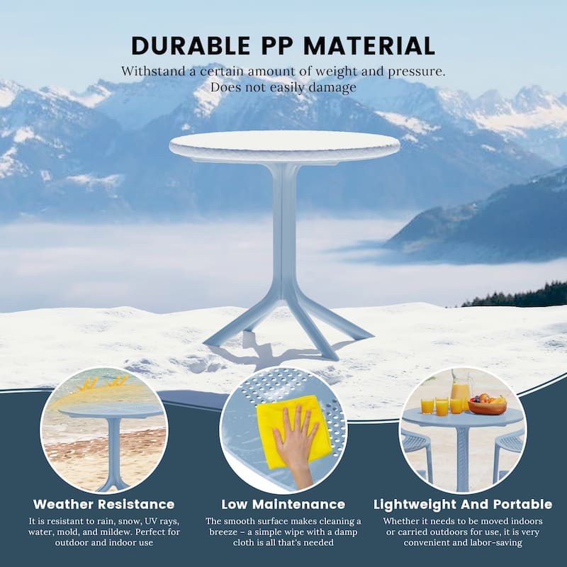 Frond and Form 4-Person Outdoor Round Dining Set