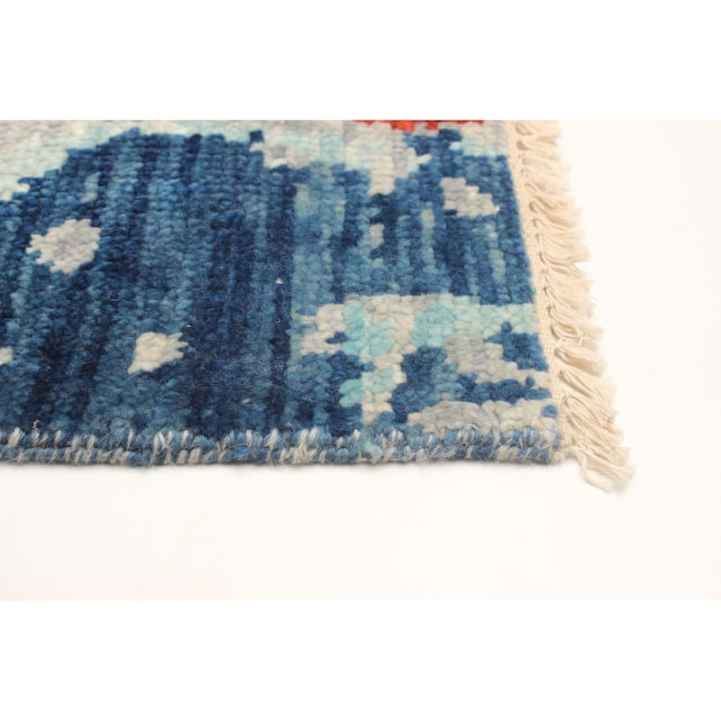 ECARPETGALLERY Hand-knotted Mystique Red Wool Rug - 3'0 x 5'0