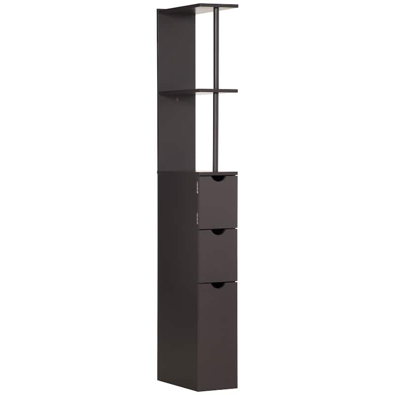 Bathroom Tower Storage Cabinet - 6" W x 13" D x 55.25" H