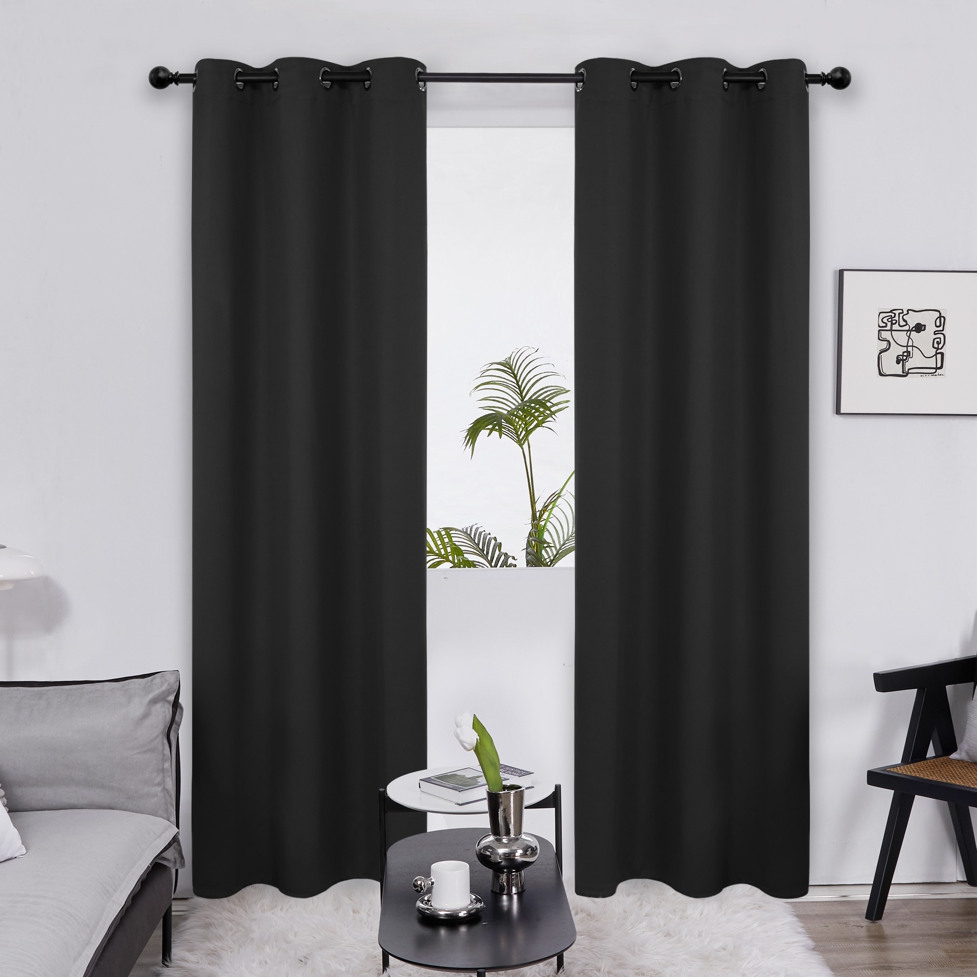 Deconovo Grommet 38 Width Curtain (2 Panel)