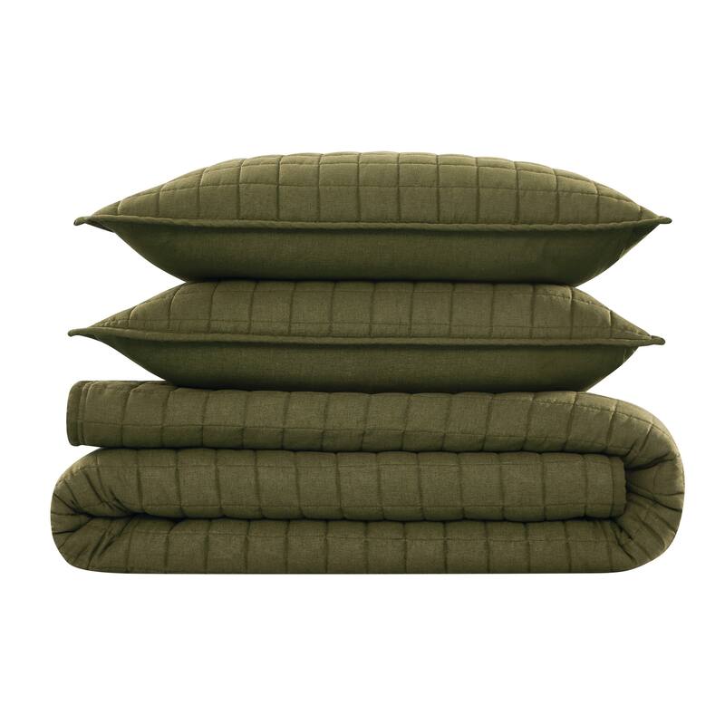 Brooklyn Loom Flax Linen Quilt Set