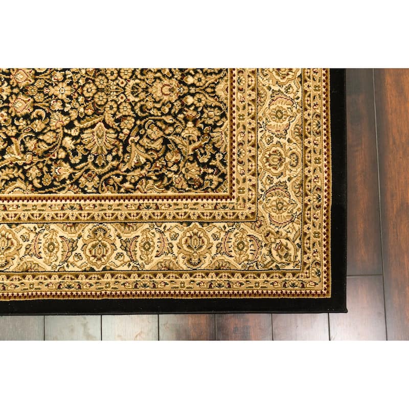 Dynamic Rugs Legacy Traditional Area Rug - 2'2 X 7'7 - Black