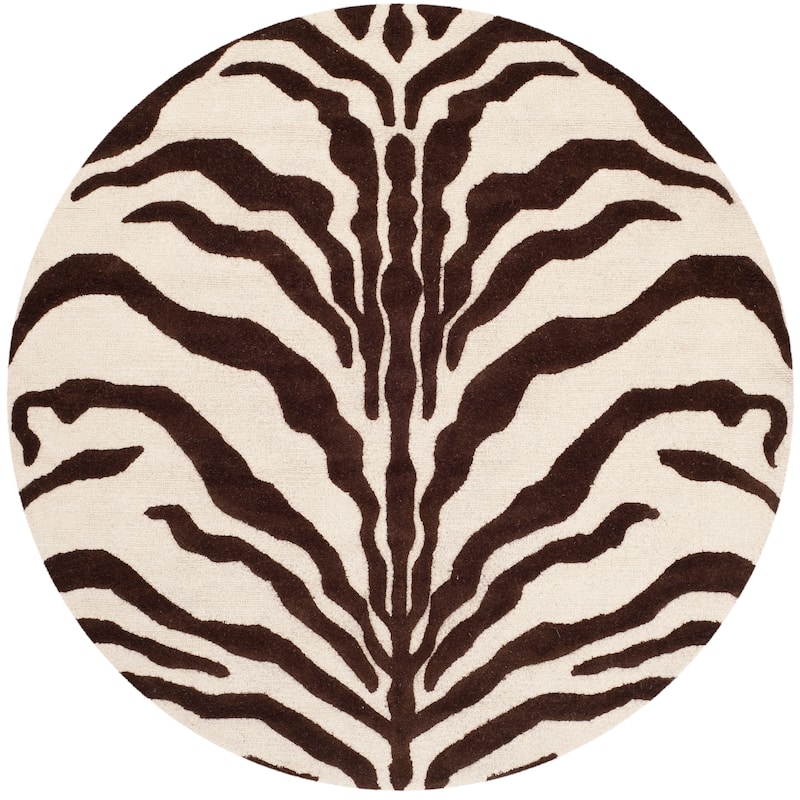 SAFAVIEH Handmade Cambridge Rikey Animal Print Wool Rug
