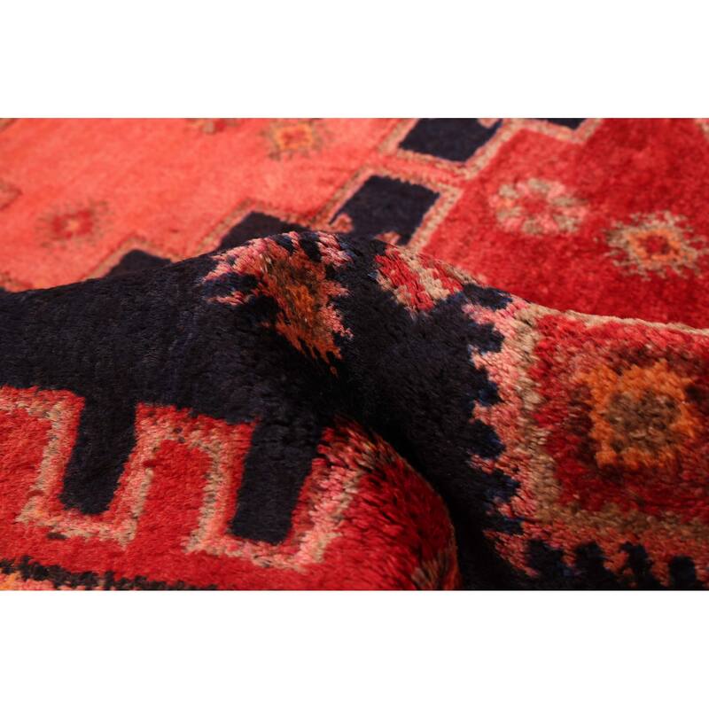 ECARPETGALLERY Hand-knotted Andelz Dark Navy Wool Rug - 4'9 x 9'2