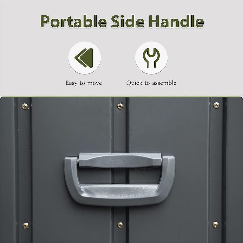 100-200 Gallon Outdoor Storage Deck Box Waterproof, Lockable