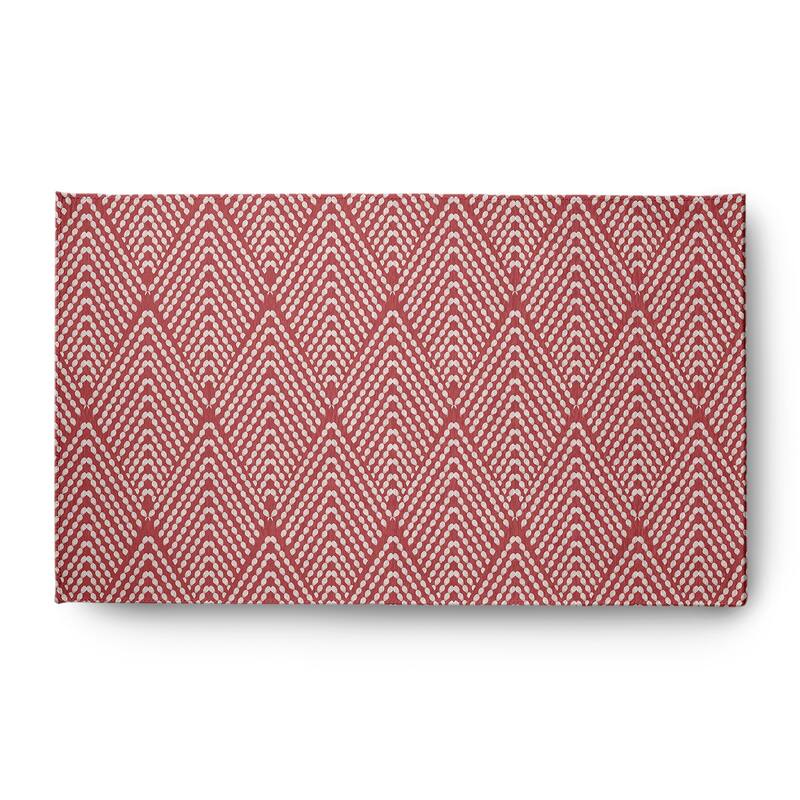 Lifeflor Diamond Spring Chenille Rug - 3' x 5' - Ligonberry Red