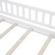 preview thumbnail 6 of 8, Twin Size Wooden House Bed Frame with Roof and Fence for Kids, Sturdy Pine Construction for Teens and Children