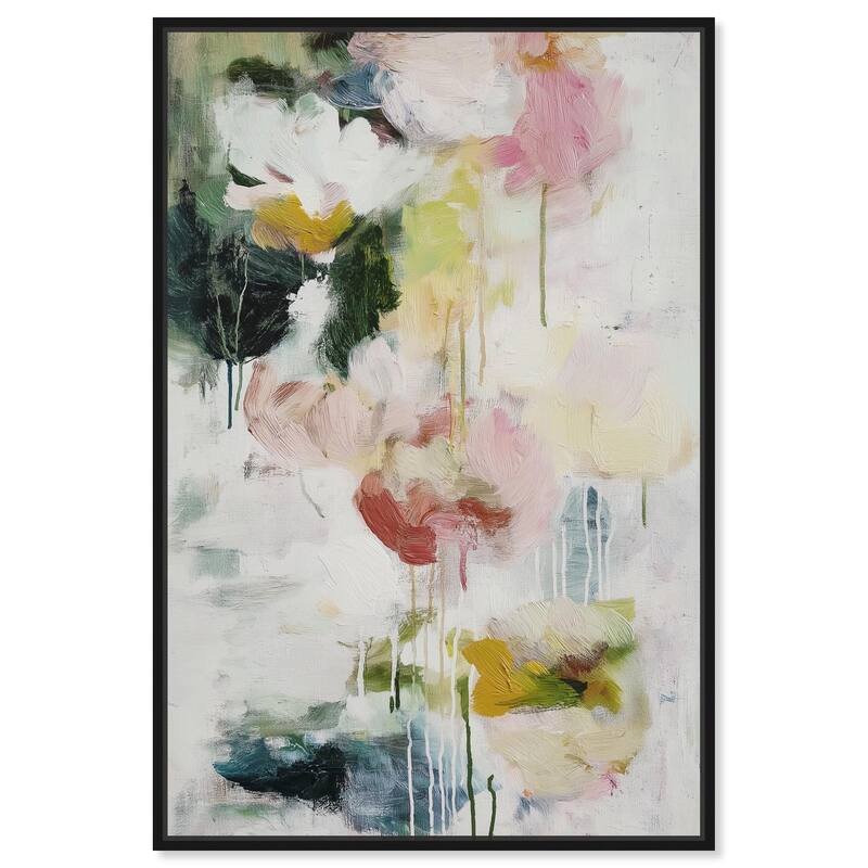 Dripping Colors III Canvas by Art Remedy - Black - 10" x 15"