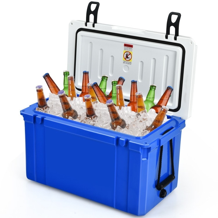 58 Quart Leak-Proof Portable Cooler Ice Box for Camping-Blue - 27.5 x15.5  x16 (L x W x H) - Bed Bath & Beyond - 34039013