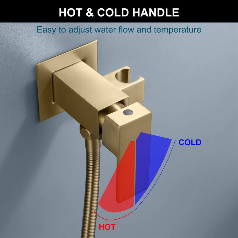 Wall Mounted Square Handheld Bidet Sprayer for Toilet