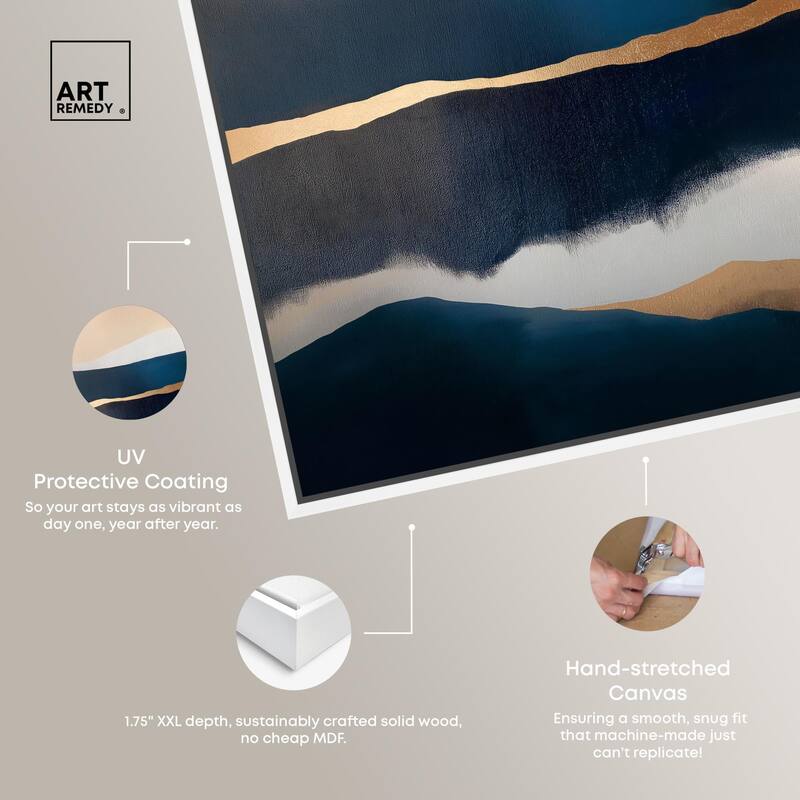 Golden Seam I Canvas by Art Remedy