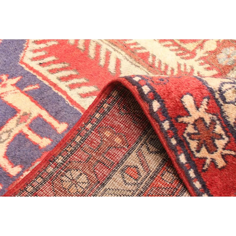 ECARPETGALLERY Hand-knotted Konya Anatolian Blue Wool Rug - 4'4 x 10'7