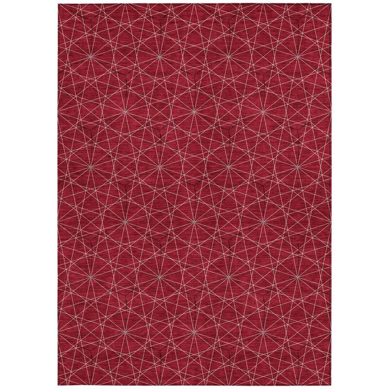 HomeRoots Geometric Transitional Rectangle Outdoor Rug