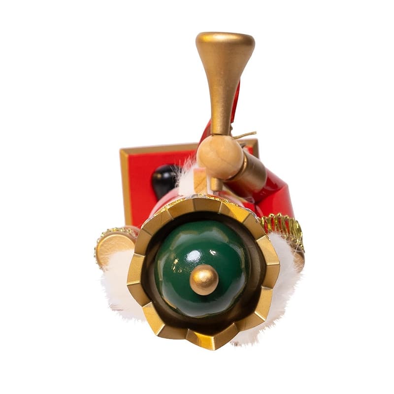 Kurt Adler charming 15-Inch Red and Green With Horn Nutcracker