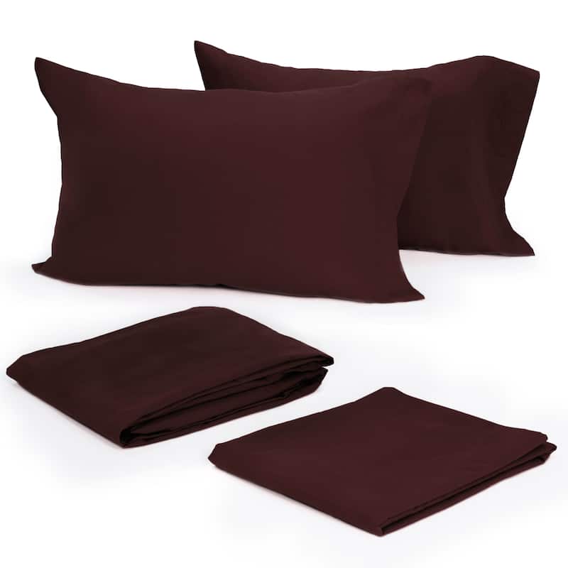 Modern Living Solid Bed Sheet Set or Pillow Cases