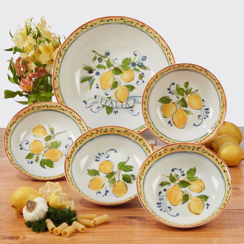 Certified International Italia 5-piece Pasta Set