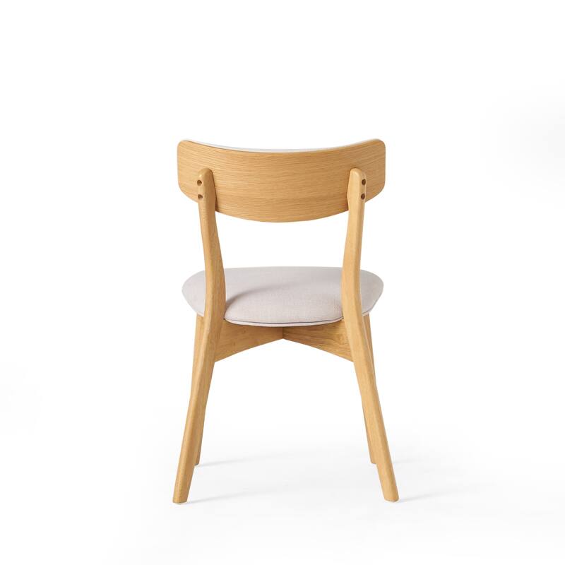 Chazz Mid Century Upholstered Dining Chairs (Set of 2) by Christopher Knight Home