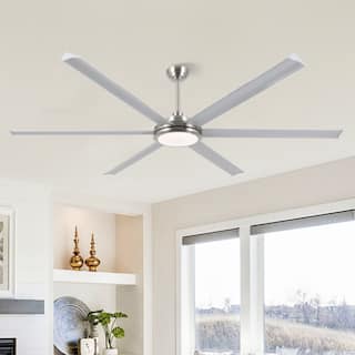 MLiAN 96 In. 6 Aluminium  Blades Indoor Ceiling Fan with Light Kit and Remote - 96"