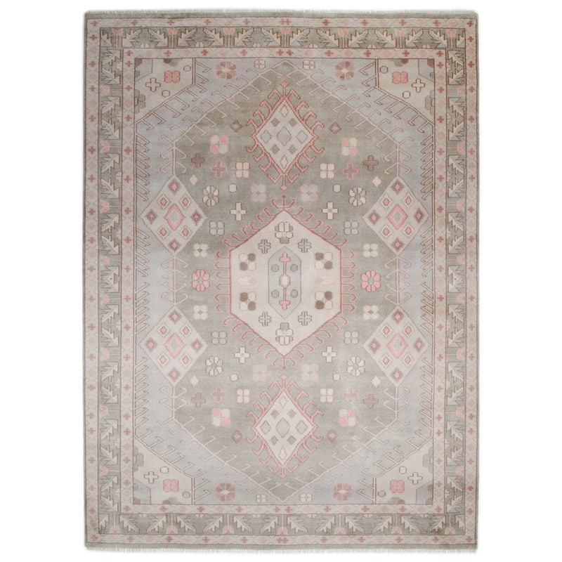 Overton Handmade Modern Contemporary Geometric Area Rug - 9' 0" x 12' 0"