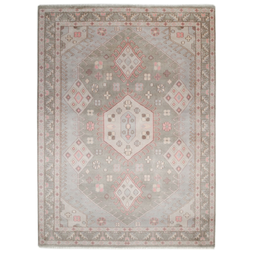 Overton Handmade Modern Contemporary Geometric Area Rug