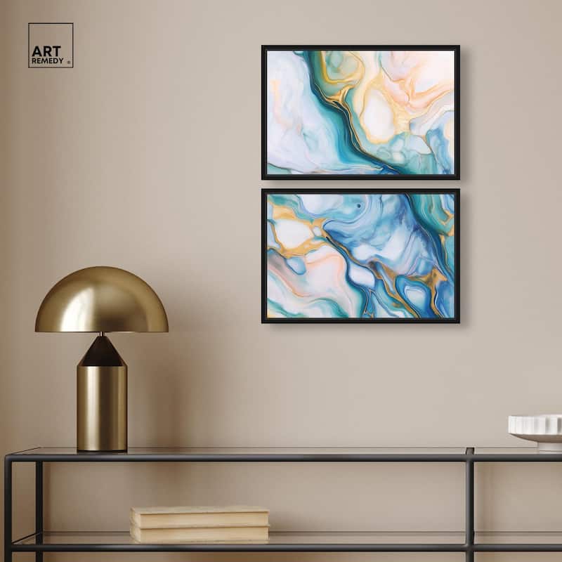 Visions Pastel I Canvas Set of 2 by Art Remedy