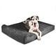 preview thumbnail 21 of 22, Big Barker 7" Orthopedic Dog Bed - Headrest Edition Giant - Charcoal Grey