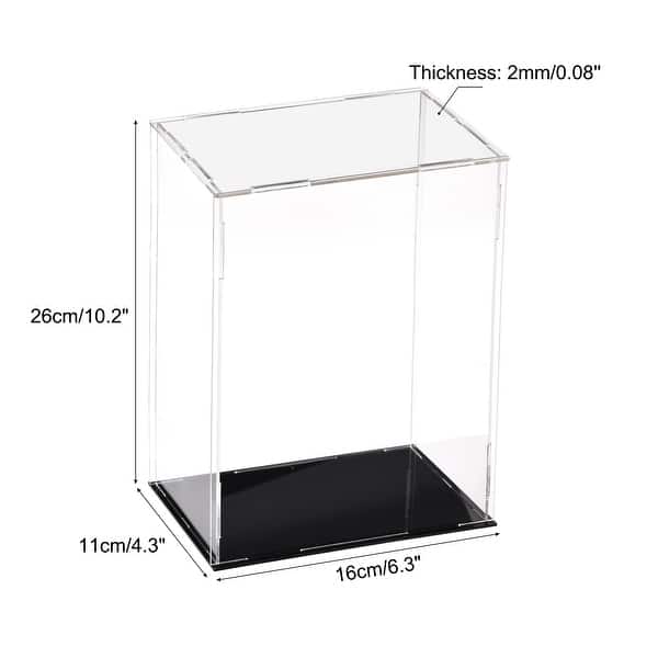 Acrylic Display Case Box Dustproof Showcase Cube Collectibles Show Box ...