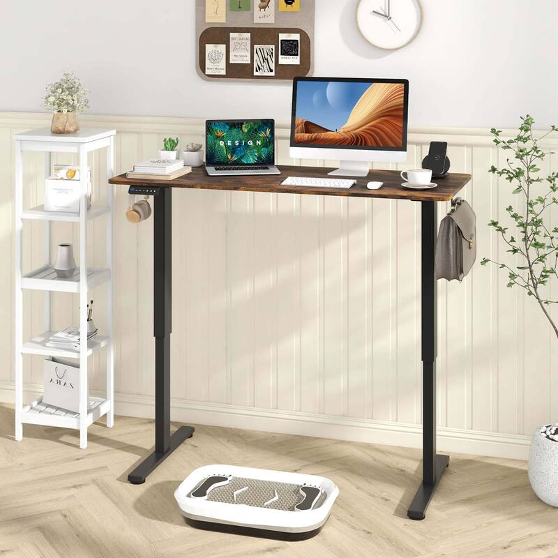 Costway 55" x 24" Electric Standing Desk with 3 Memory Height Settings