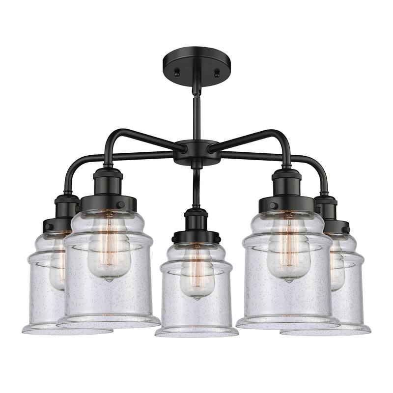 Innovations Lighting Canton - 5 Light 24" Stem Hung Chandelier