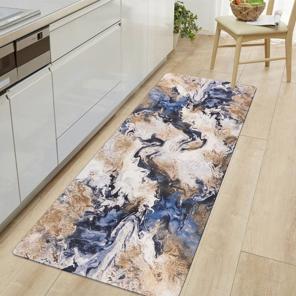 World Rug Gallery Abstract Cushioned Anti-Fatigue Mat