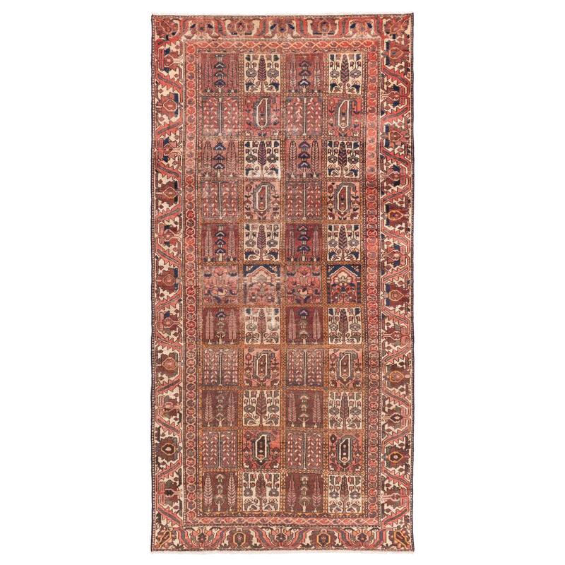 ECARPETGALLERY Hand-knotted Kayseri Vintage Red Wool Rug - 4'7 x 9'6