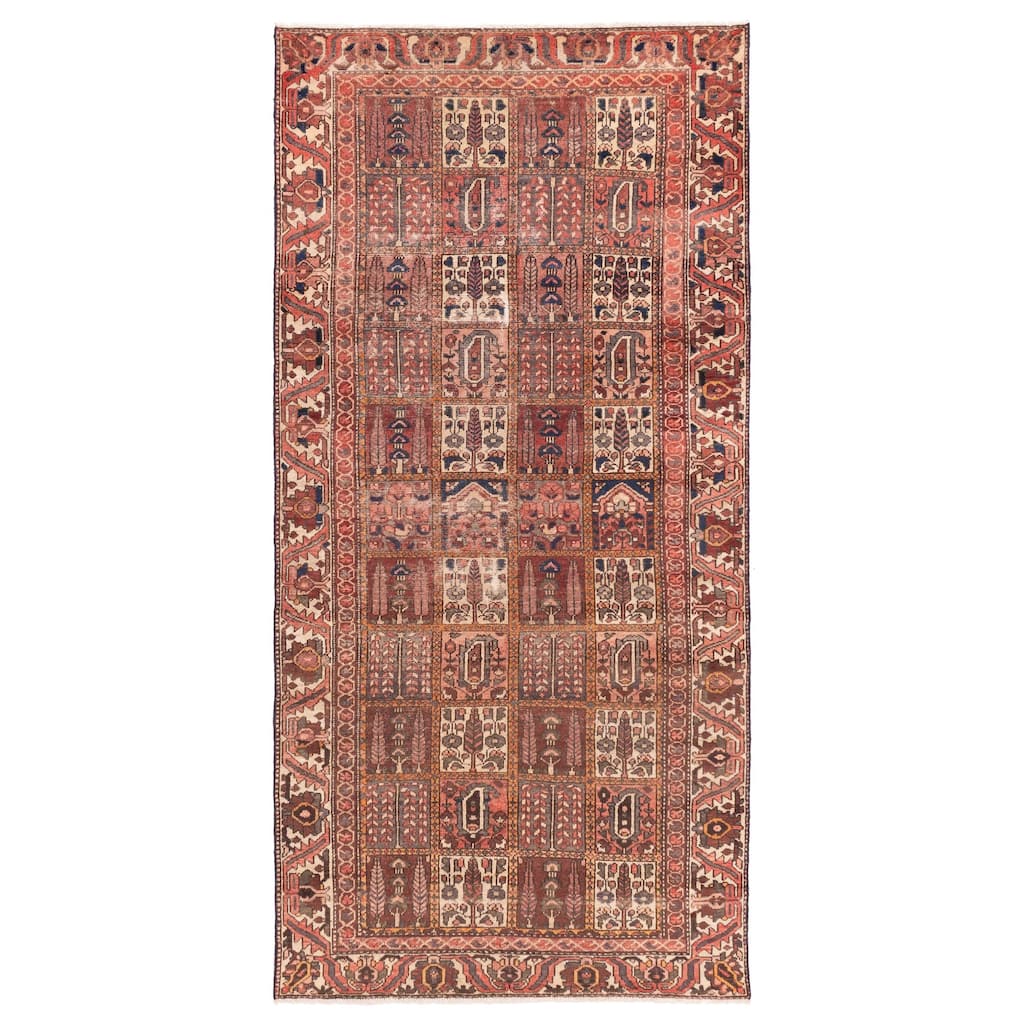 ECARPETGALLERY Hand-knotted Kayseri Vintage Red Wool Rug - 4'7 x 9'6