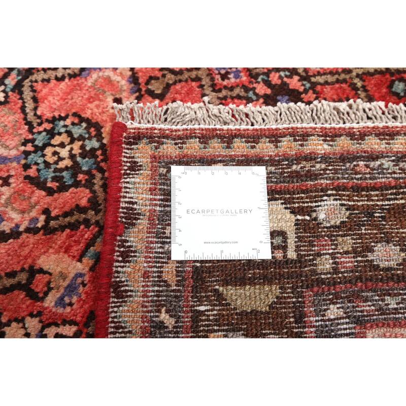 ECARPETGALLERY Hand-knotted Andelz Red Wool Rug - 3'6 x 9'9