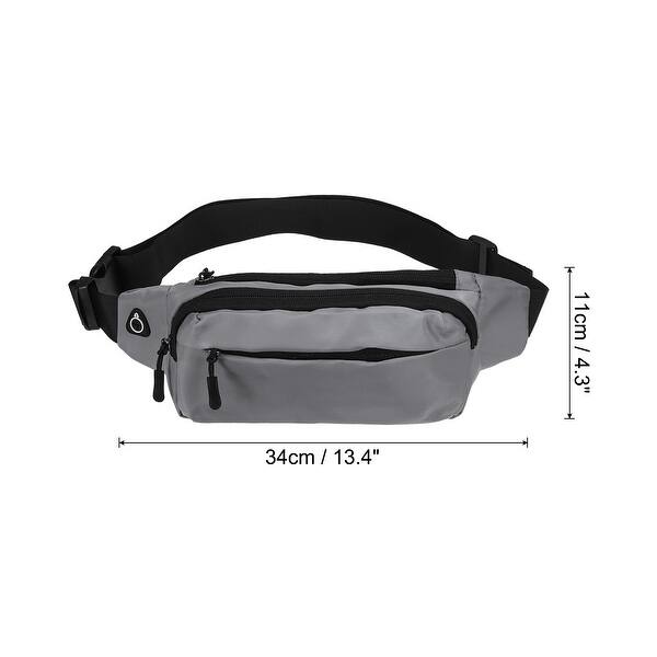 dimension image slide 4 of 7, Fanny Pack, Adjustable Belt Bag for Men and Women for Hiking