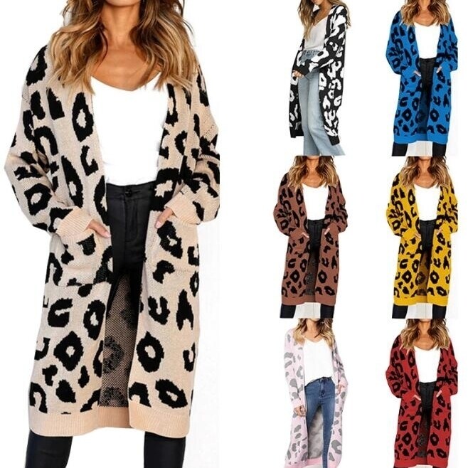 Joa leopard cardigan discount