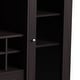 preview thumbnail 5 of 7, Furniture of America Rustic Espresso 6-shelf Dining Buffet with Wine Rack