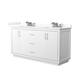 Option White / Giotto Quartz Top / Brushed Nickel