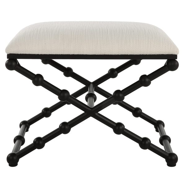 slide 2 of 6, Uttermost Iron Drops Small Bench - 23.5"W x 19.5"H x 15.75"D