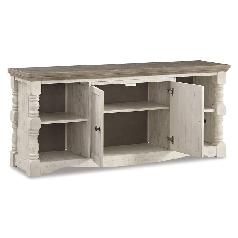 Signature Design by Ashley Havalance White/Gray 4-Piece Entertainment Center - 121.75"W x 20"D x 77"H